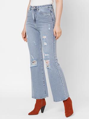 high rise stone washed jean - 17835114 - Standard Image - 2