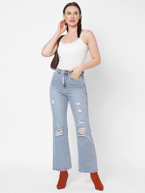 high rise stone washed jean - 17835114 - Standard Image - 4
