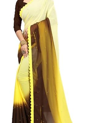 yellow cotton saree - 17835436 - Standard Image - 2