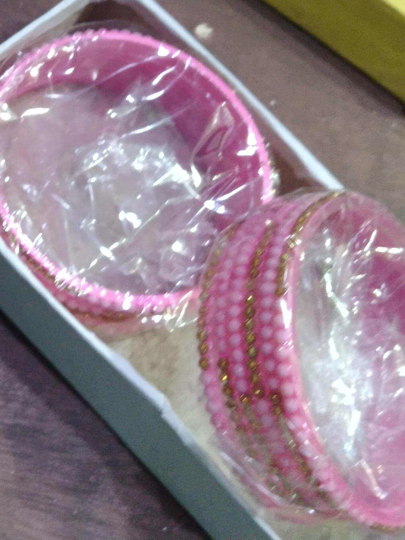 pink glass bangle - 17835771 - Zoom Image - 2
