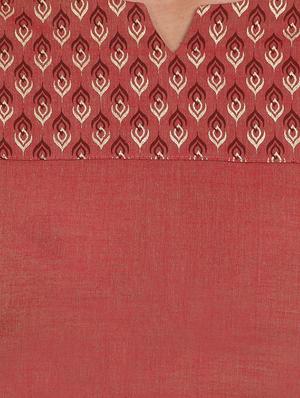 solid straight kurta - 17835990 - Standard Image - 4