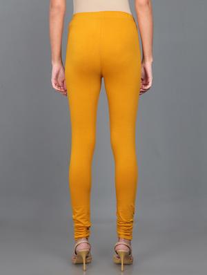 yellow lycra churidars - 17836016 - Standard Image - 3