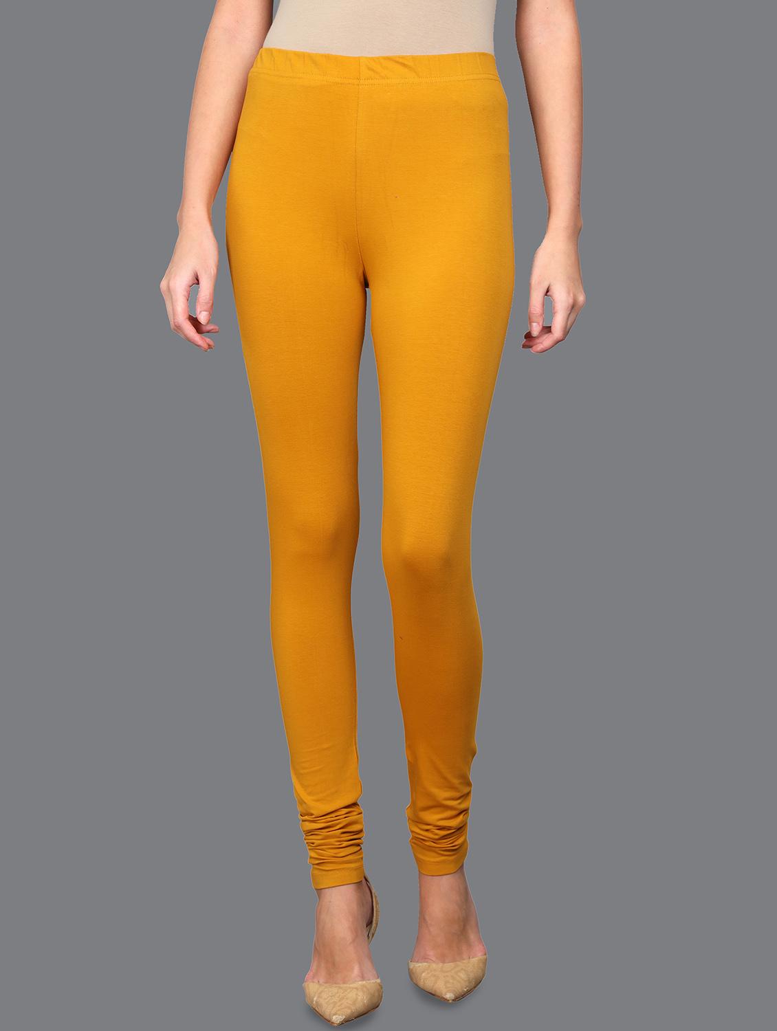 yellow lycra churidars - 17836016 - Zoom Image - 1
