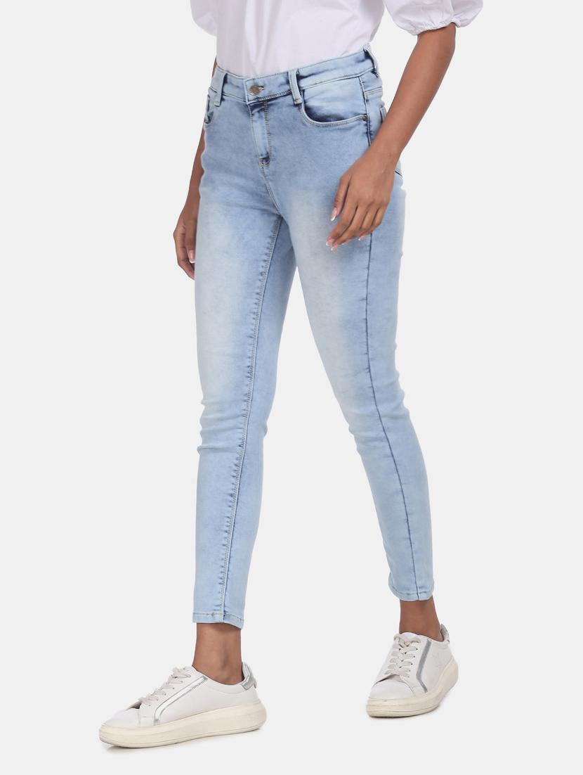 high rise stone washed jeans - 17836107 - Zoom Image - 2