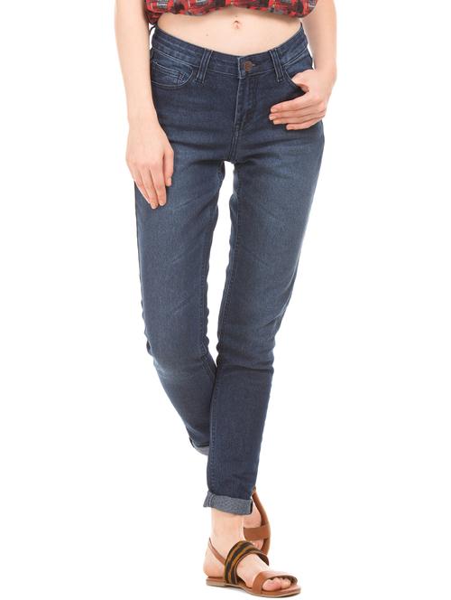 low rise stone washed jeans - 17836109 - Standard Image - 1