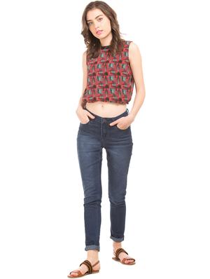 low rise stone washed jeans - 17836109 - Standard Image - 4