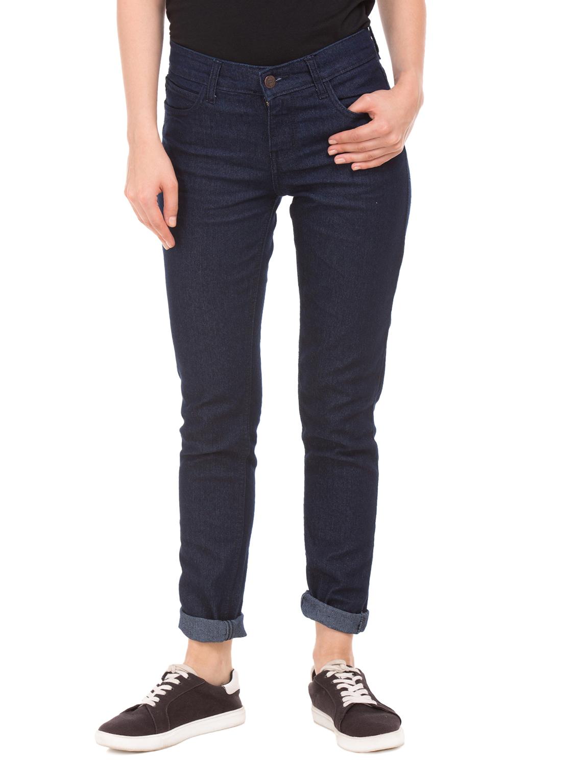mid rise stone washed jeans - 17836113 - Zoom Image - 1