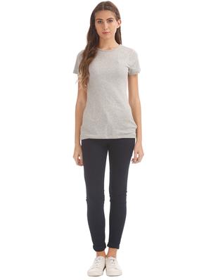 mid rise solid denim jeans - 17836131 - Standard Image - 4