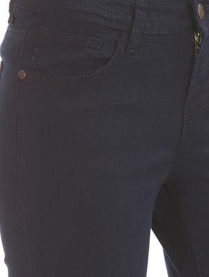 mid rise solid denim jeans - 17836131 - Standard Image - 5