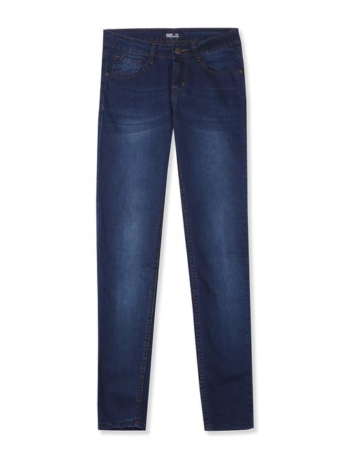 mid rise stone washed denim jeans - 17836133 - Standard Image - 1