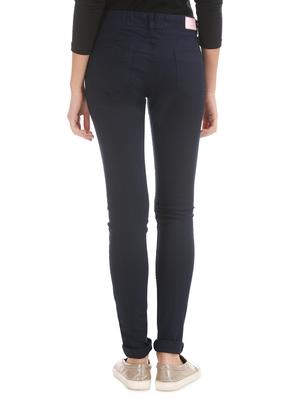 mid rise solid denim jeans - 17836137 - Standard Image - 3