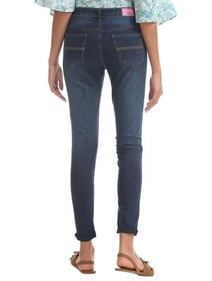 mid rise stone washed denim jeans - 17836186 - Standard Image - 3