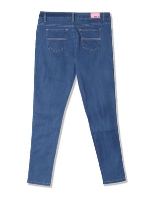 mid rise stone washed denim jeans - 17836206 - Standard Image - 2