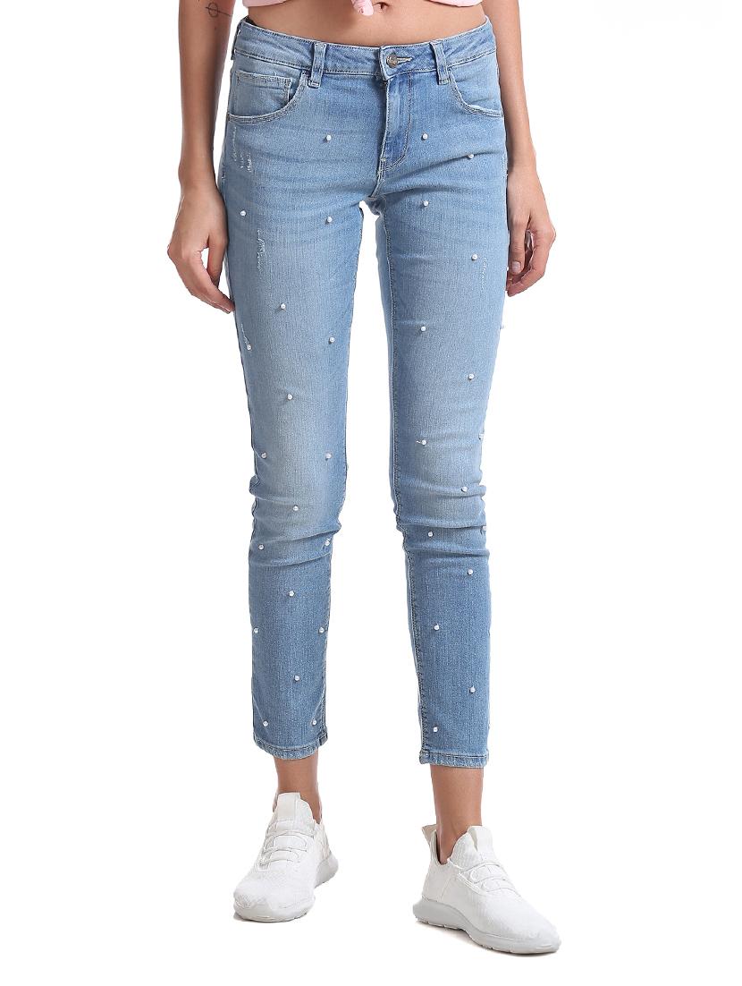 mid rise stone washed jean - 17836233 - Zoom Image - 1