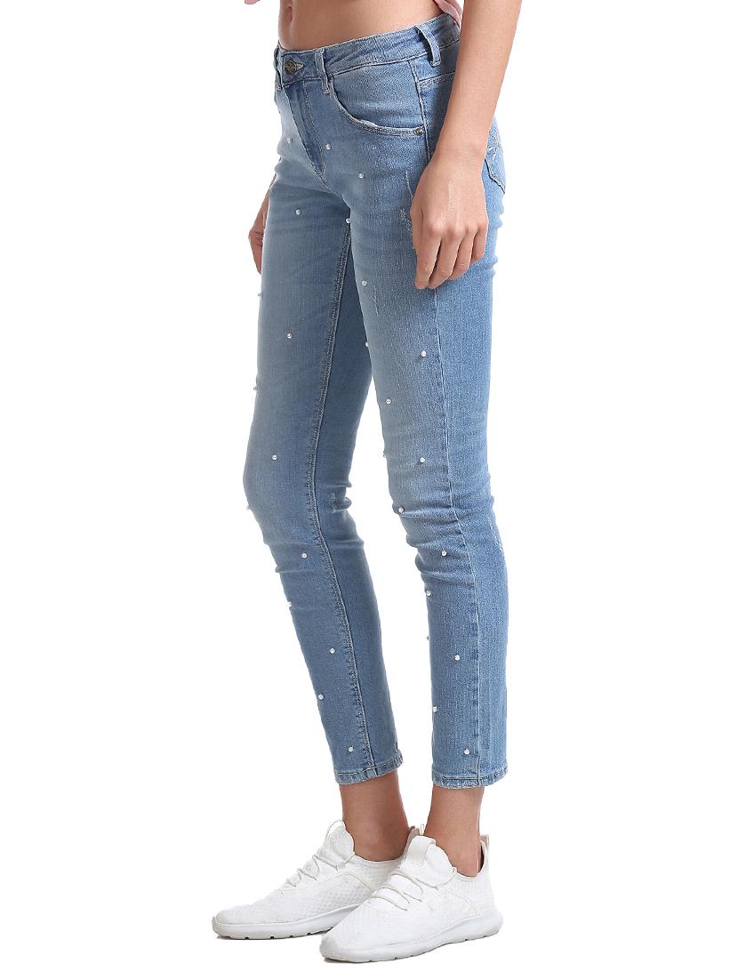 mid rise stone washed jean - 17836233 - Zoom Image - 2