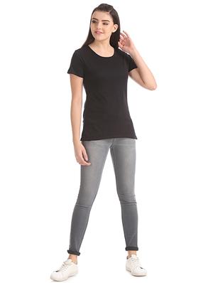 mid rise stone washed denim jeans - 17836241 - Standard Image - 4