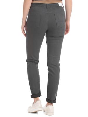 mid rise stone washed denim jeans - 17836243 - Standard Image - 3