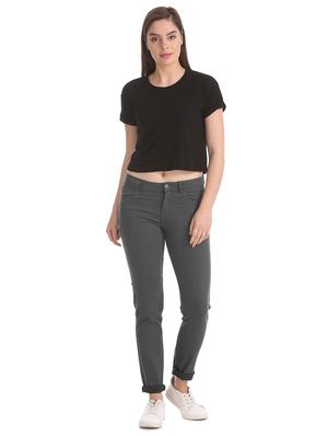mid rise stone washed denim jeans - 17836243 - Standard Image - 4