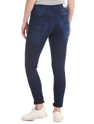 mid rise stone washed denim jeans - 17836245 - Standard Image - 3