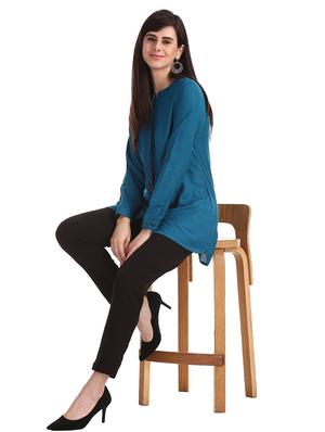 mandarin neck striped tunic - 17836503 - Standard Image - 3