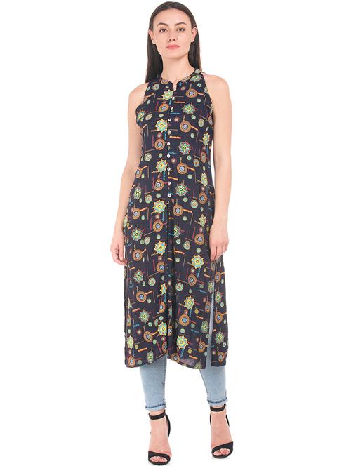 printed straight kurta - 17836571 - Standard Image - 1