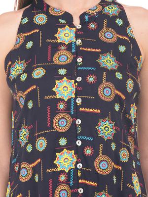 printed straight kurta - 17836571 - Standard Image - 4