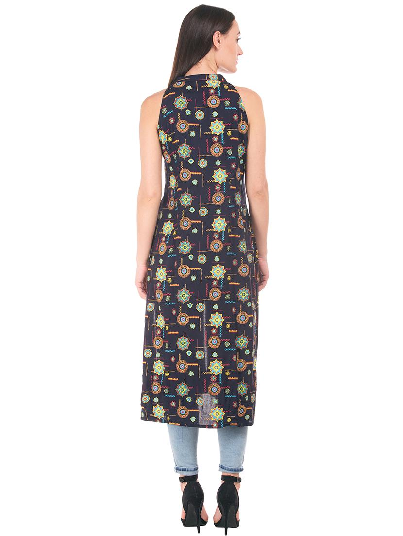 printed straight kurta - 17836571 - Zoom Image - 3