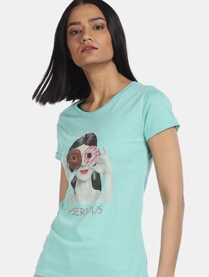 blue cotton regular tee - 17836602 - Standard Image - 2