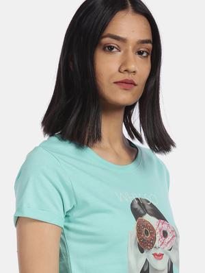 blue cotton regular tee - 17836602 - Standard Image - 5