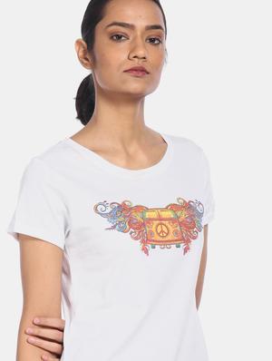 round neck graphic tee - 17836621 - Standard Image - 5