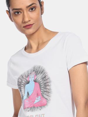 round neck graphic tee - 17836622 - Standard Image - 5