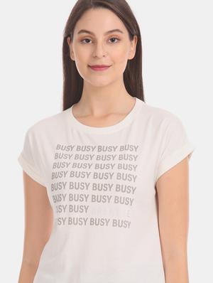 round neck graphic tee - 17836662 - Standard Image - 5