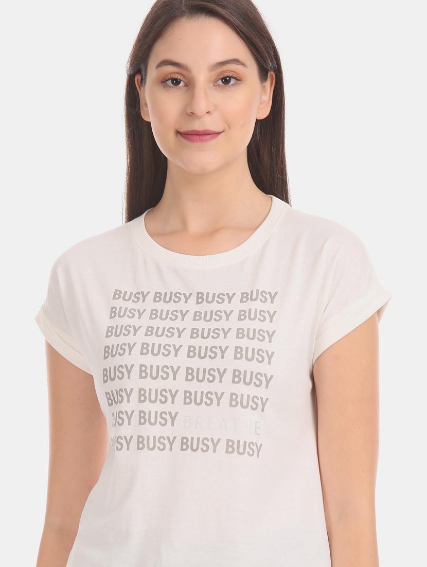 round neck graphic tee - 17836662 - Zoom Image - 5