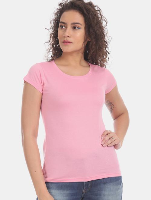 round neck solid tee - 17836687 - Standard Image - 1