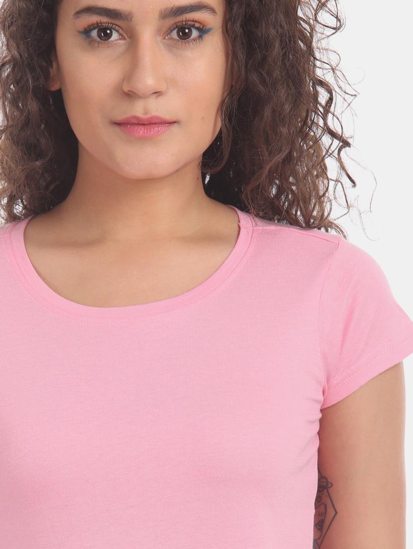 round neck solid tee - 17836687 - Zoom Image - 5