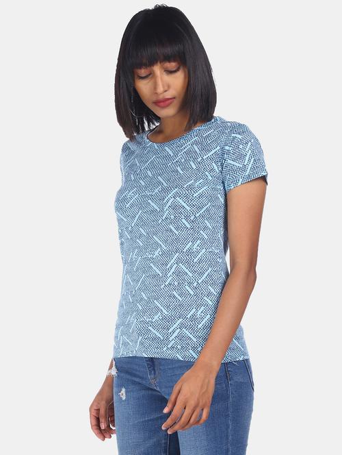 round neck printed tee - 17836779 - Standard Image - 1
