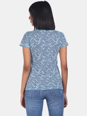 round neck printed tee - 17836779 - Standard Image - 3