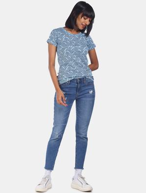 round neck printed tee - 17836779 - Standard Image - 4