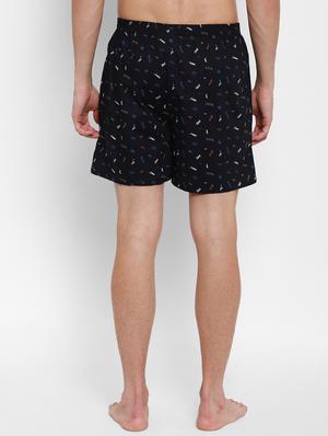 navy blue printed boxer - 17836981 - Standard Image - 3