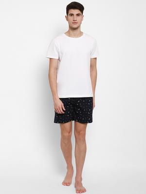 navy blue printed boxer - 17836981 - Standard Image - 4