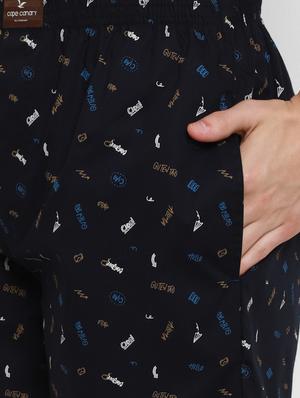 navy blue printed boxer - 17836981 - Standard Image - 5