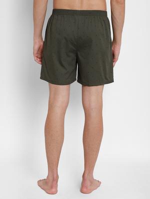 olive green printed boxer - 17836992 - Standard Image - 3