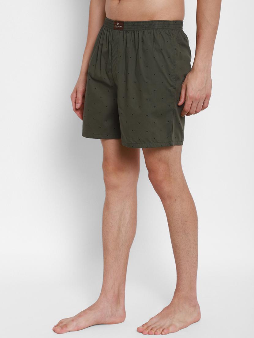 olive green printed boxer - 17836992 - Zoom Image - 2