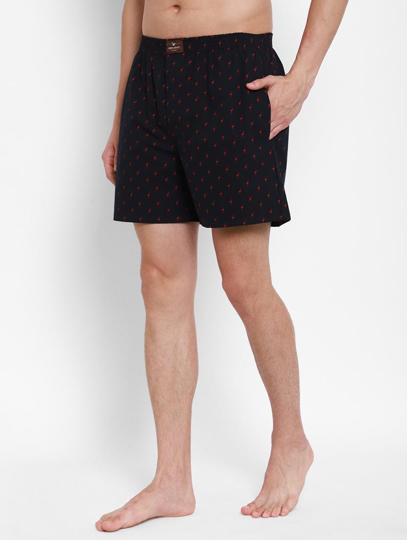 navy blue printed boxer - 17837000 - Zoom Image - 2