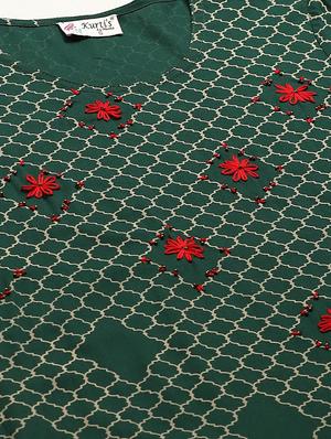 printed straight kurta - 17837130 - Standard Image - 4