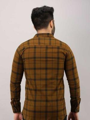 brown cotton shirt - 17837225 - Standard Image - 2