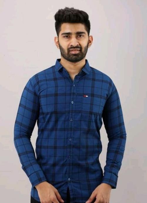 blue cotton shirt - 17837226 - Standard Image - 1