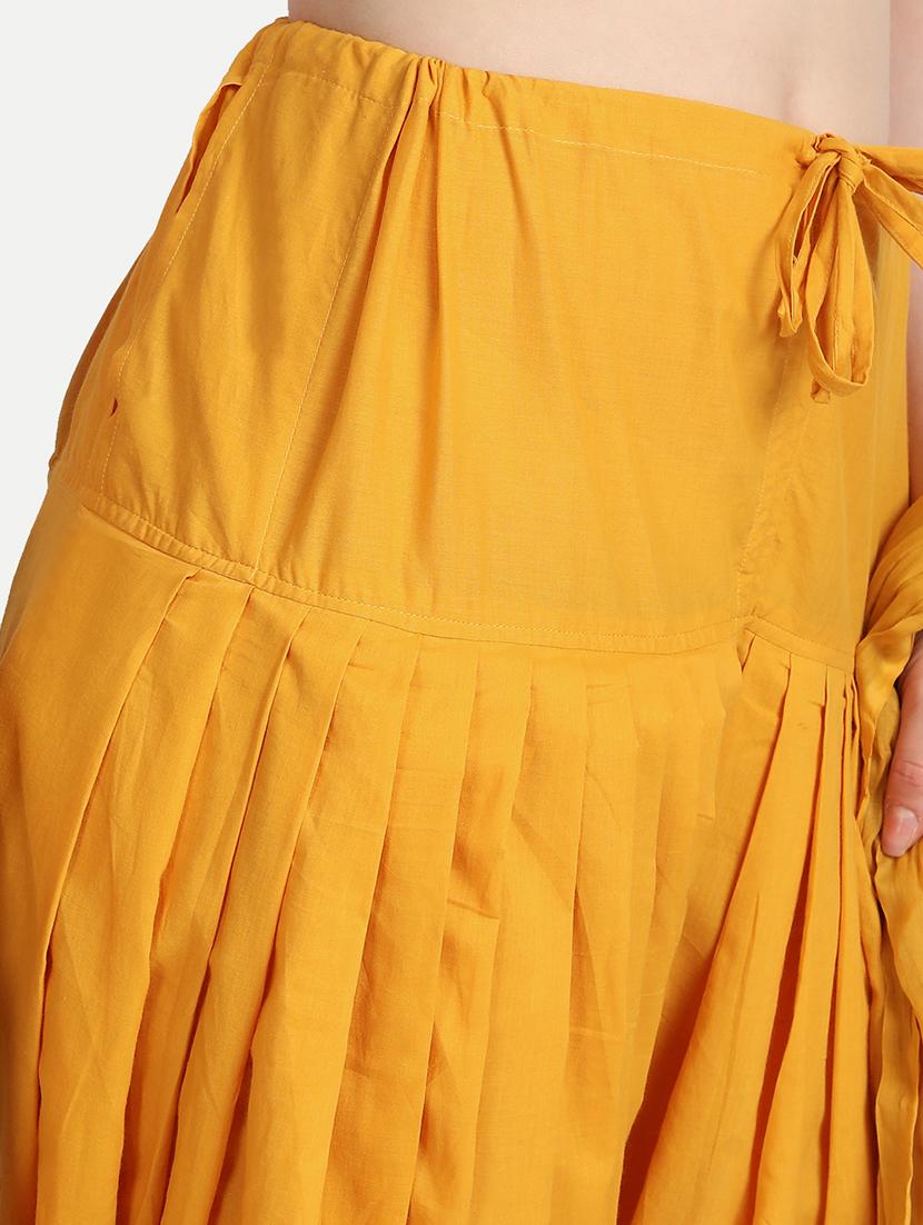 yellow cotton patiyala salwars - 17837323 - Zoom Image - 5
