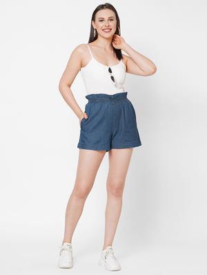 high rise denim short - 17837655 - Standard Image - 4