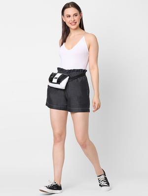 high rise denim short - 17837656 - Standard Image - 4